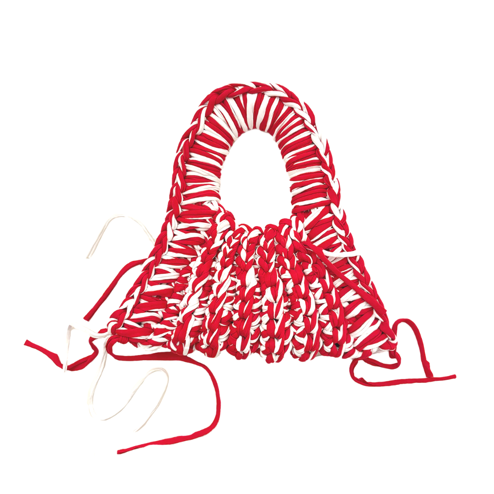 The Milano Mini Bag Red White